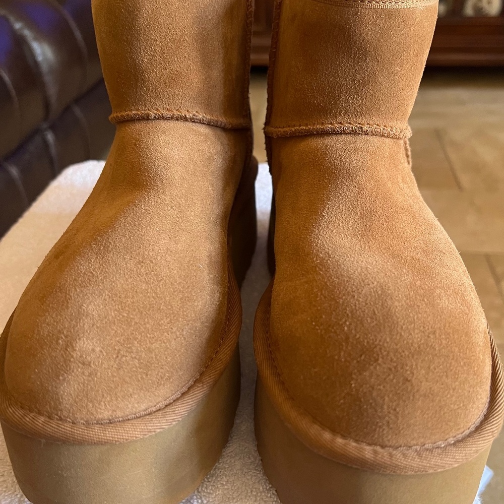 UGGS Platform suede ankle boots